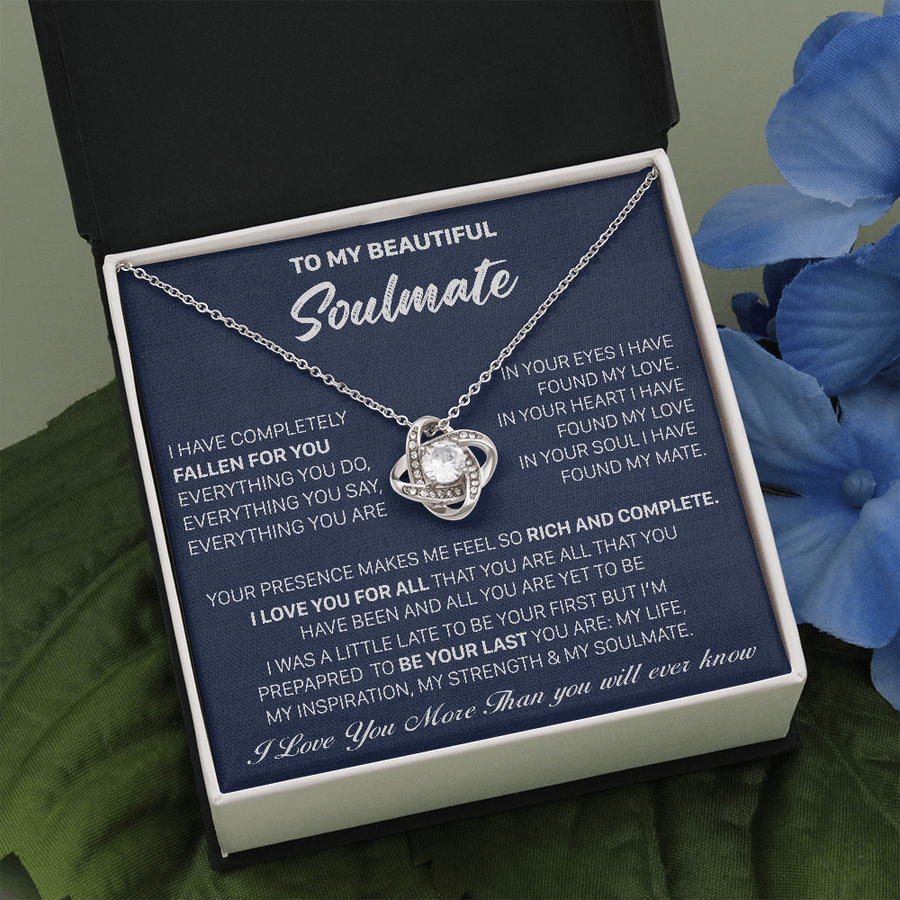 Gift For Your Soulmate Christmas - My Mate - Love Knot Necklace