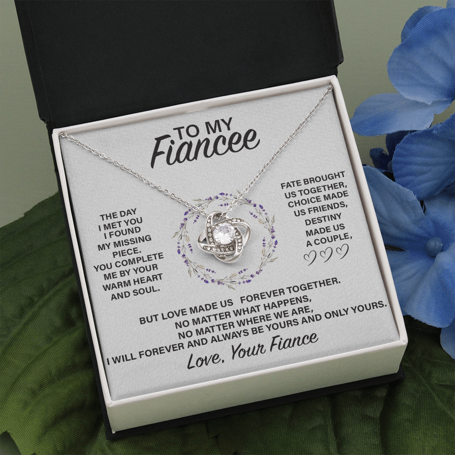 (FE001A) Love Knot Necklace // GIFT FOR FIANCEE