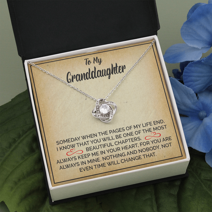 To My Granddaughter | The Love Knot Necklace