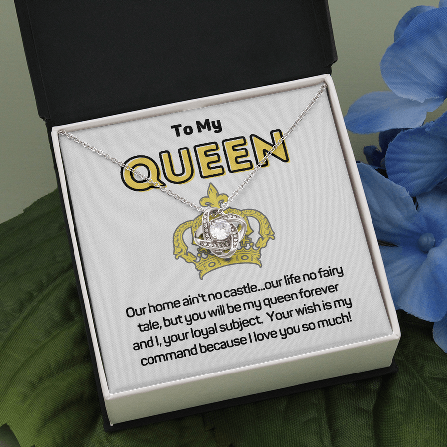 To My Queen Necklace Gift for Wife from Husband
