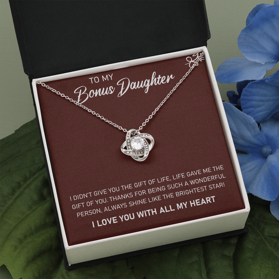To My Bonus Daughter - Red Necklace