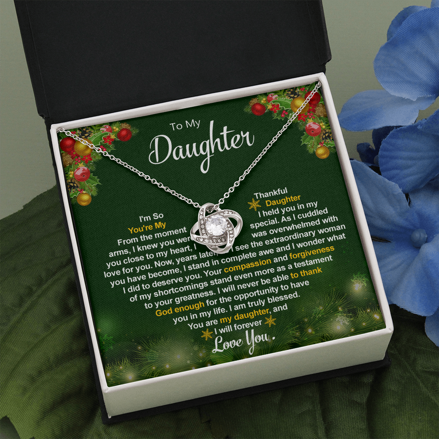 Christmas Gift To My Daughter, To My Daughter Necklace