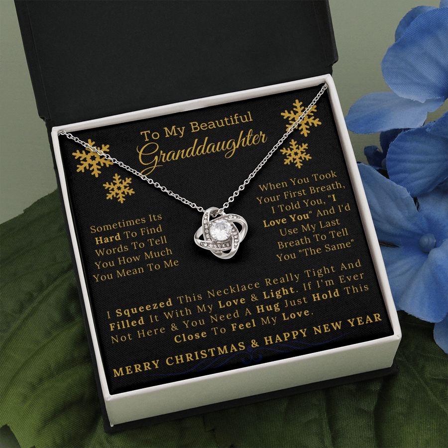 To My Granddaughter | Love Knot Necklace