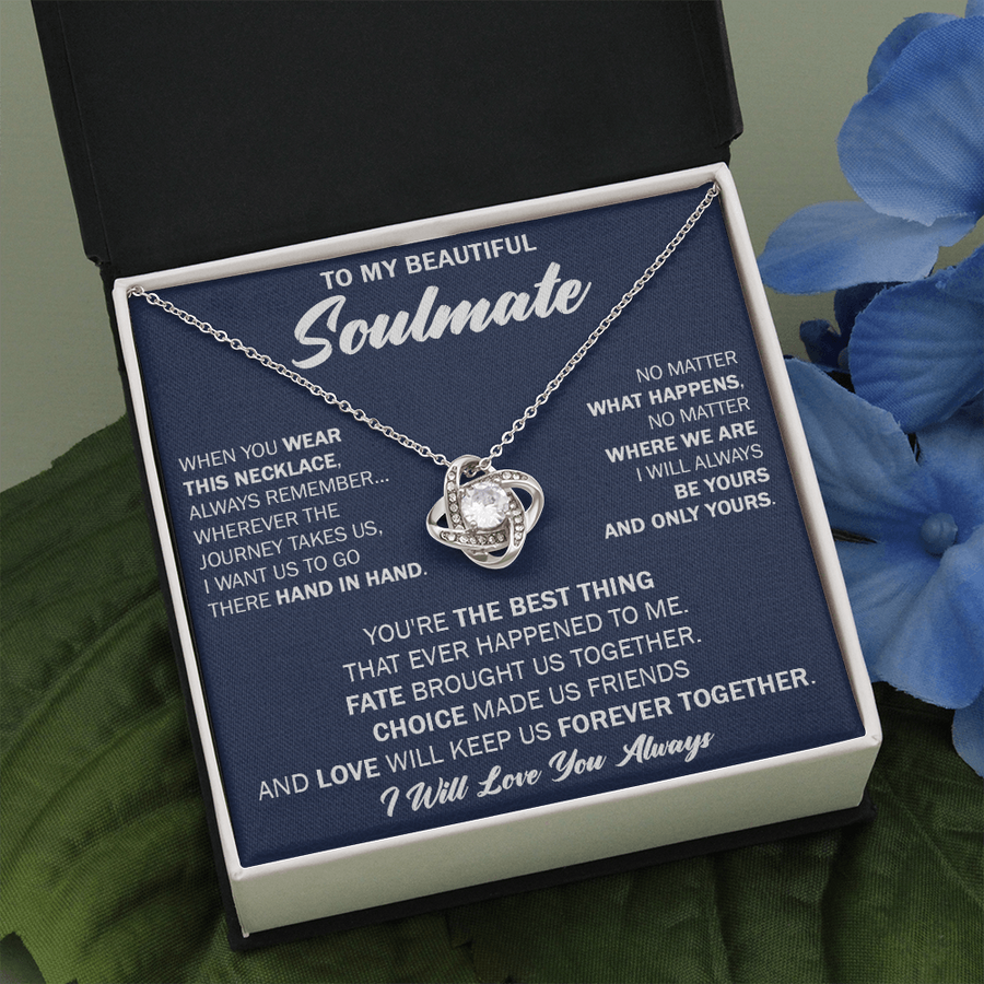 Gift For Your Soulmate Christmas - Forever Together - Love Knot Necklace