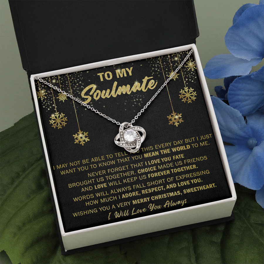 Gift For Your Soulmate Christmas - Respect - Love Knot Necklace