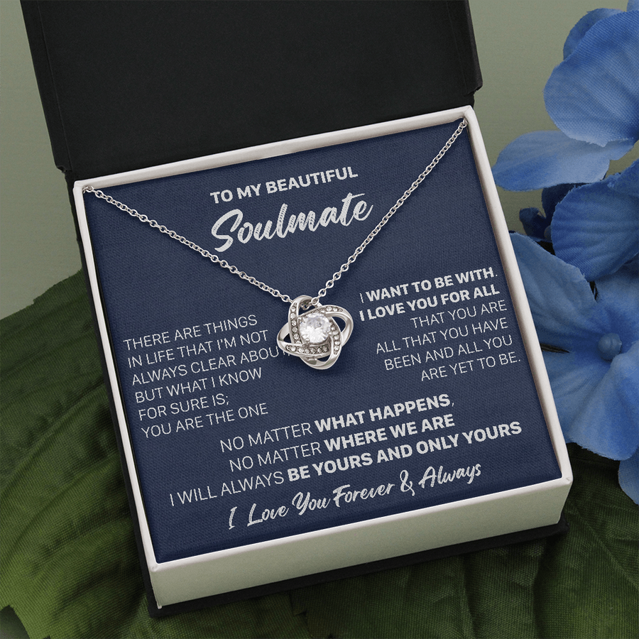 Gift For Your Soulmate Christmas - The One - Love Knot Necklace