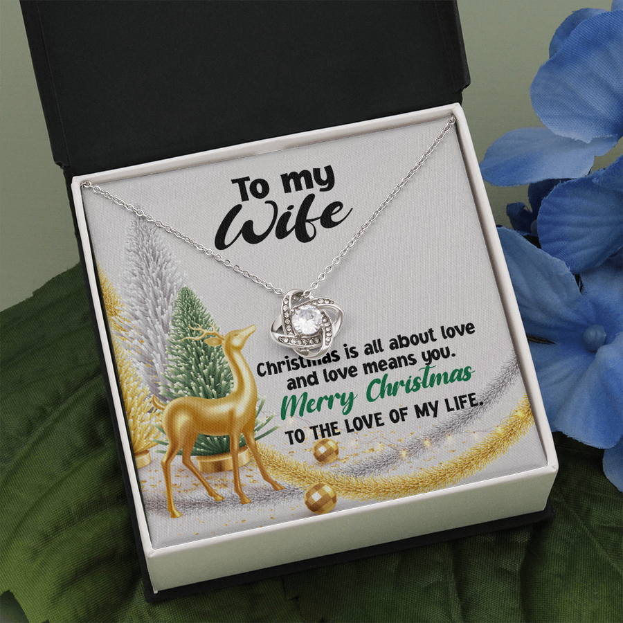 To My Wife Necklace, Jewelry For My Wife, Sentimental Gifts, Necklace For Wife, Christmas Gifts, Necklace Gift Box, Message Card Necklace for wife