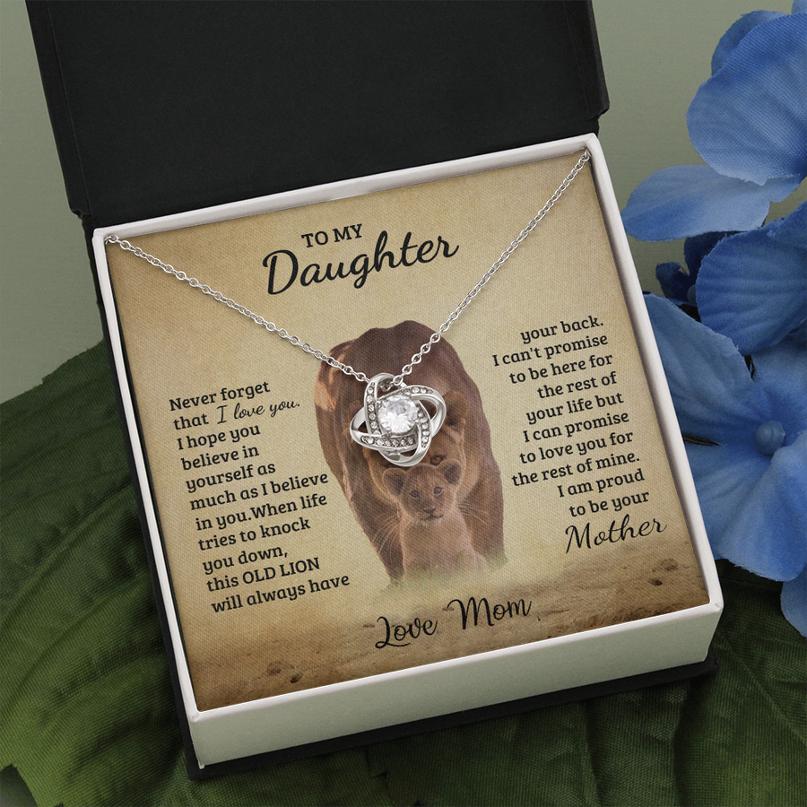To My Daughter Necklace, Gift To Daughter From Mom, Daughter Jewelry