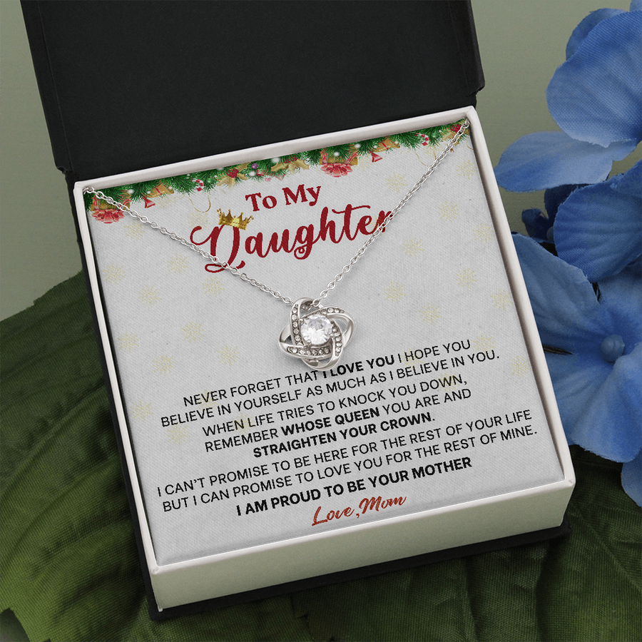 Gift For Daughter Christmas - Your Mom - Love Knot Necklace