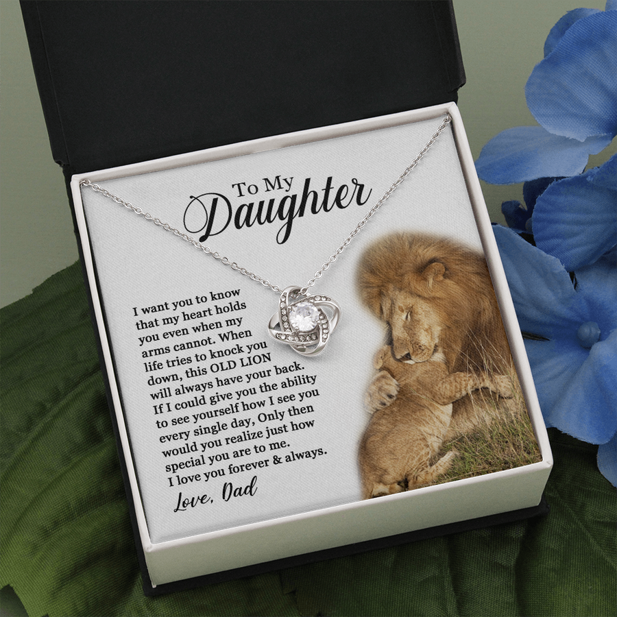 Daughter - I love you forever & always - Necklace
