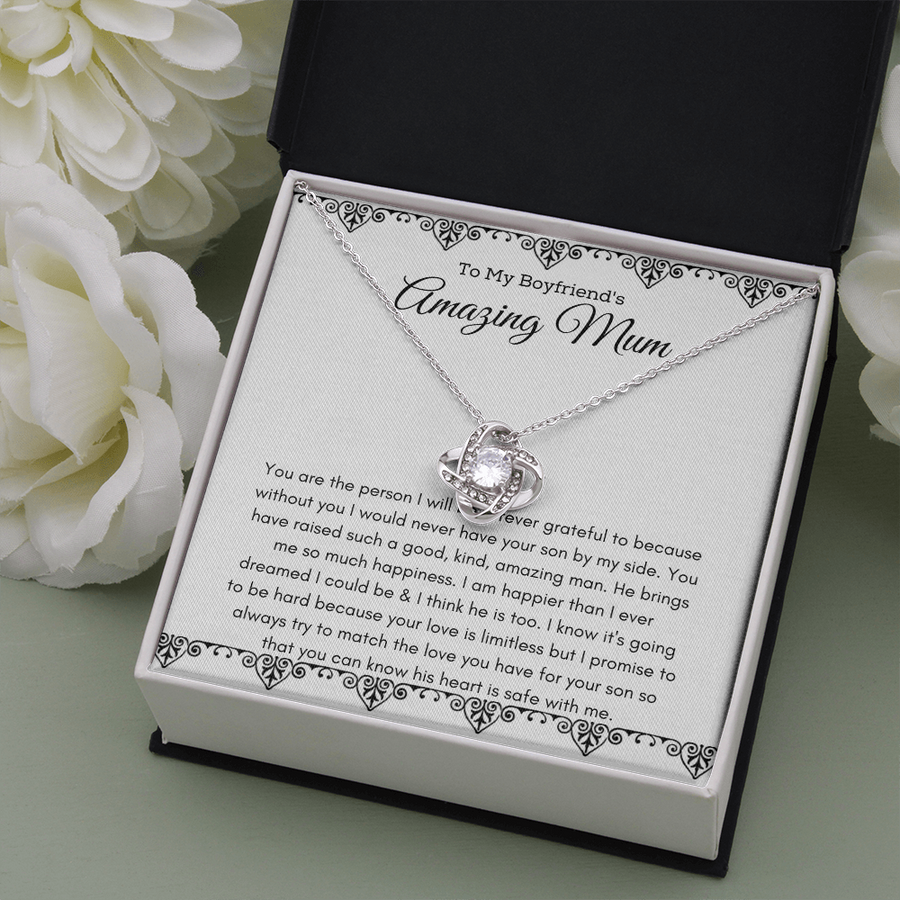 To My Boyfriends Mum Gift, Mothers Day Gift For Boyfriends Mum, Bonus Mom Gift, Birthday Gifts for Boyfriends Mum Necklace