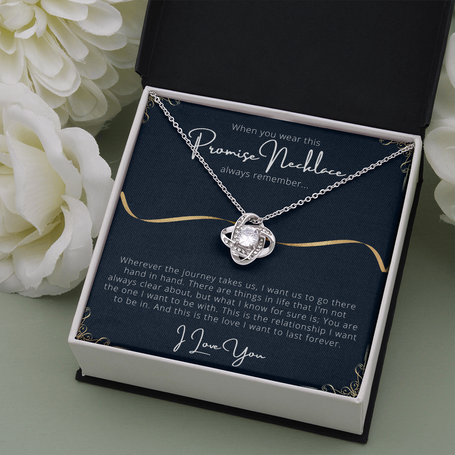 Promise Necklace Gift For Girlfriend From Boyfriend, Girlfriend Anniversary, Gift For Girlfriends Birthday