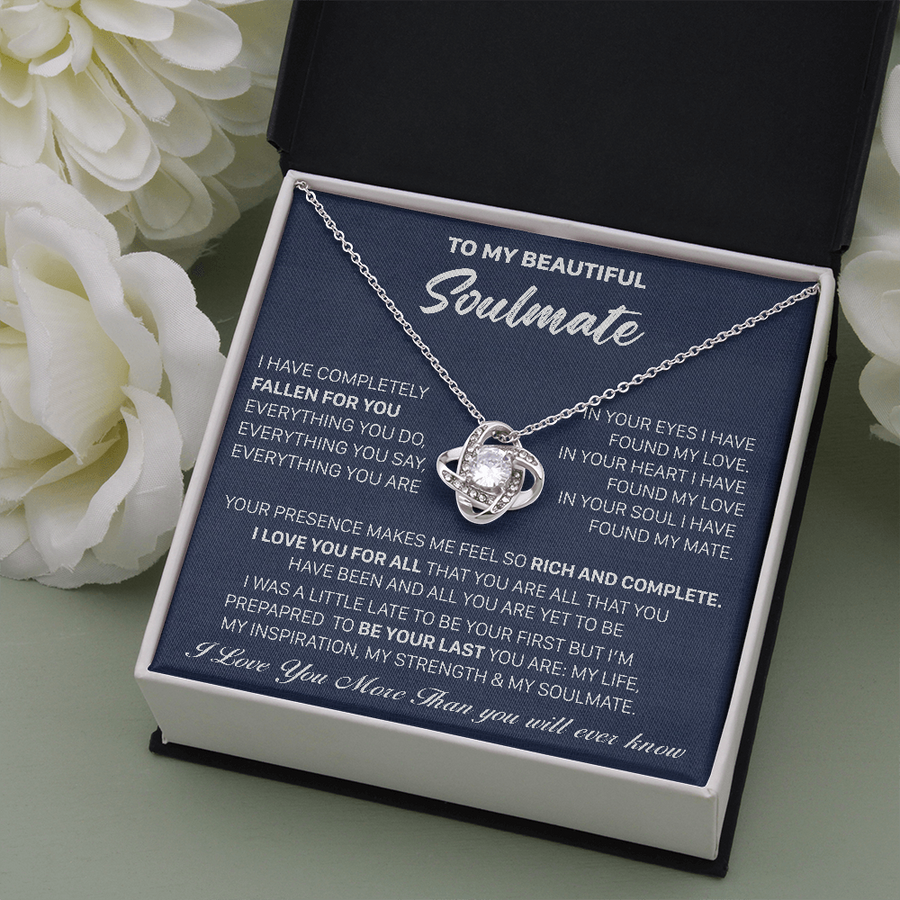 Gift For Your Soulmate Christmas - My Mate - Love Knot Necklace