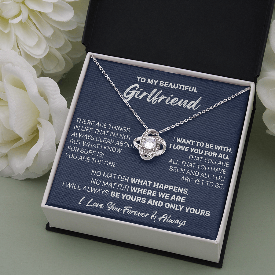 Cadeau pour petite amie - L'élue - Collier nœud de l'amour