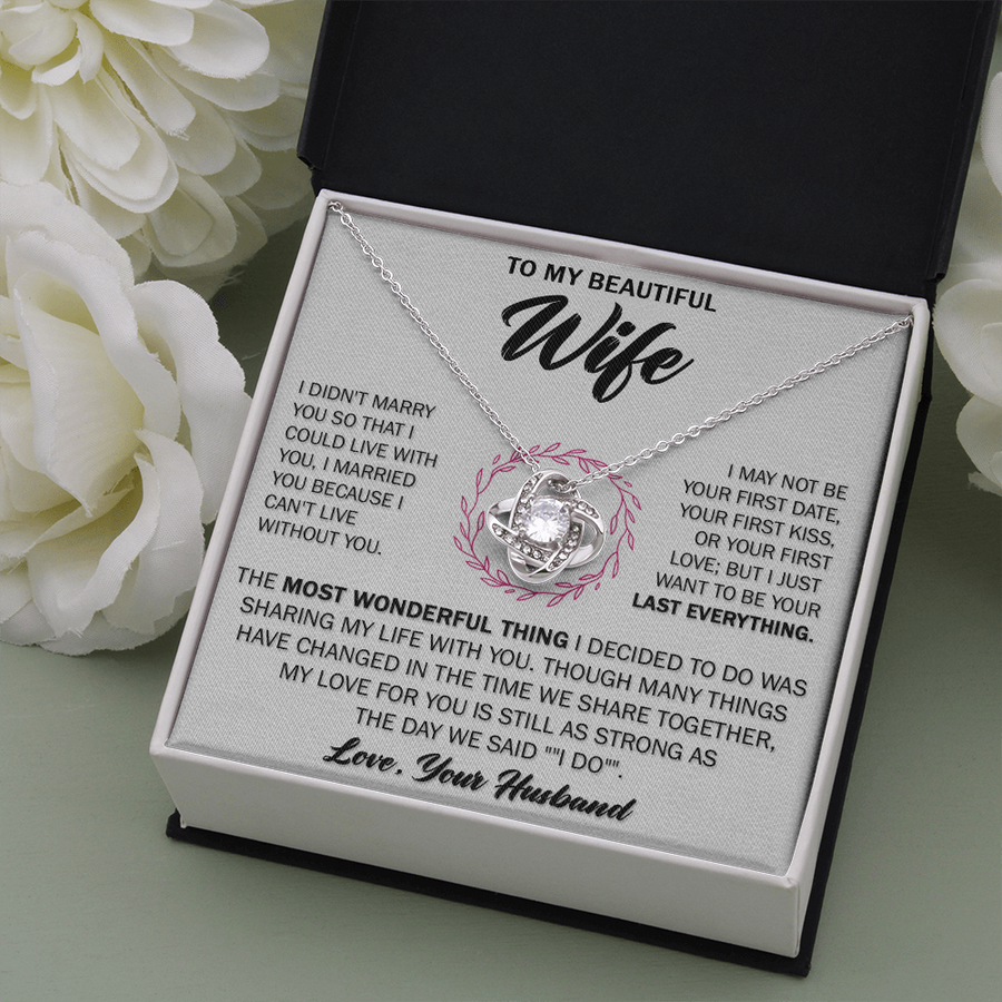 Gift For Wife - My Love - Love Knot Necklace