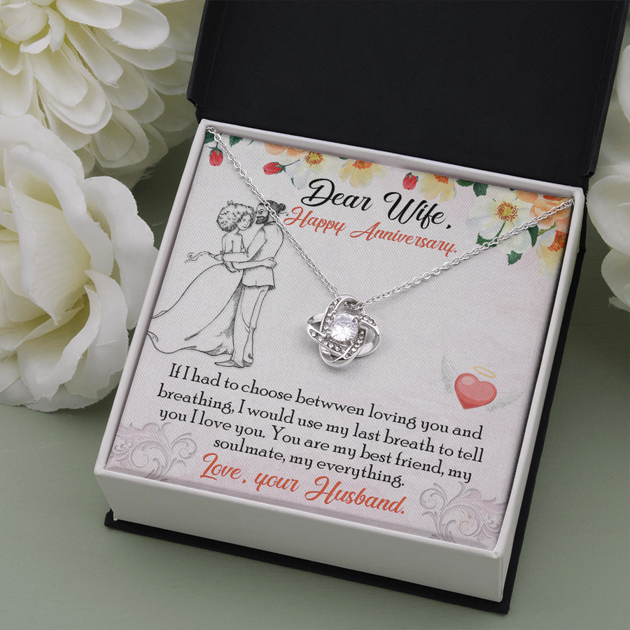 To My Dear Wife Gift Necklace, Wife Necklace From Husband, Anniversary Necklace for Wife, Wife Birthday Gift, to My Wife Necklace - Gift to Wife From Husband, Anniversary, Valentines, Birthday Gift