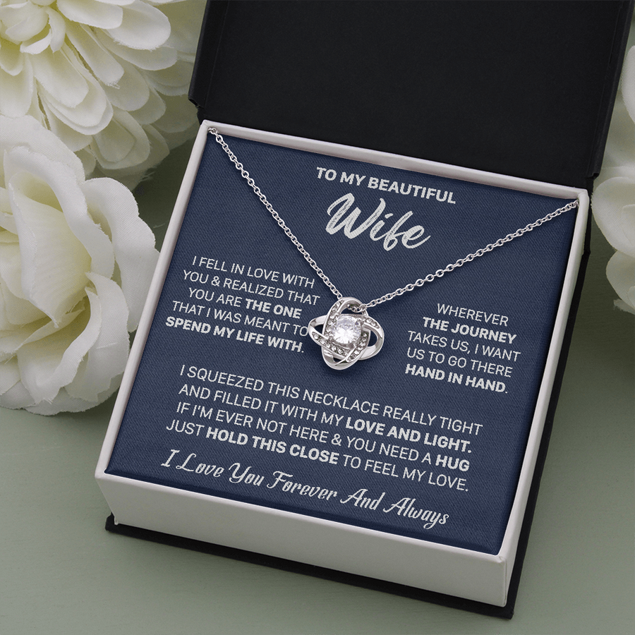 Gift For Wife - Feel My Love - Love Knot Necklace
