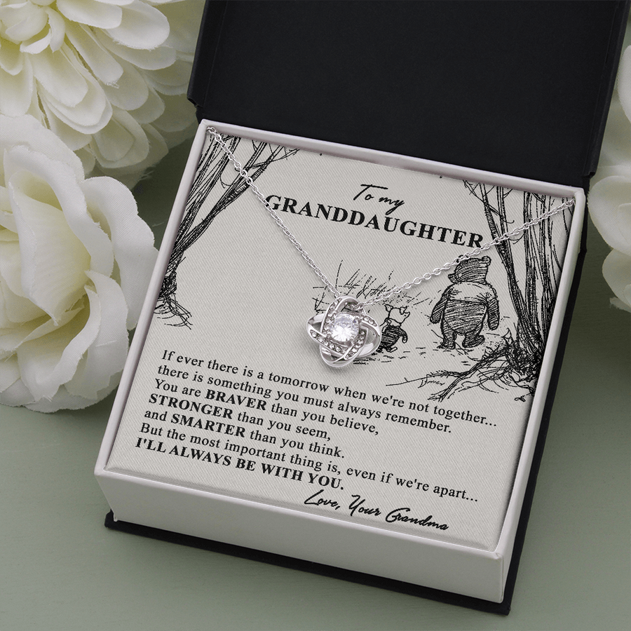 To My Granddaughter Gift From Grandmother, Grandma And Granddaughter Necklace, Granddaughter Christmas Gift, Granddaughter
