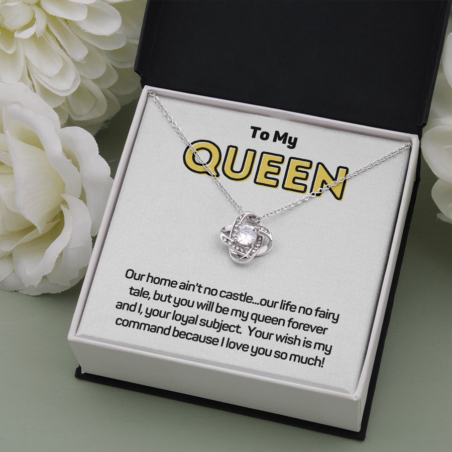 To My Queen Wife Necklace Gift from Husband