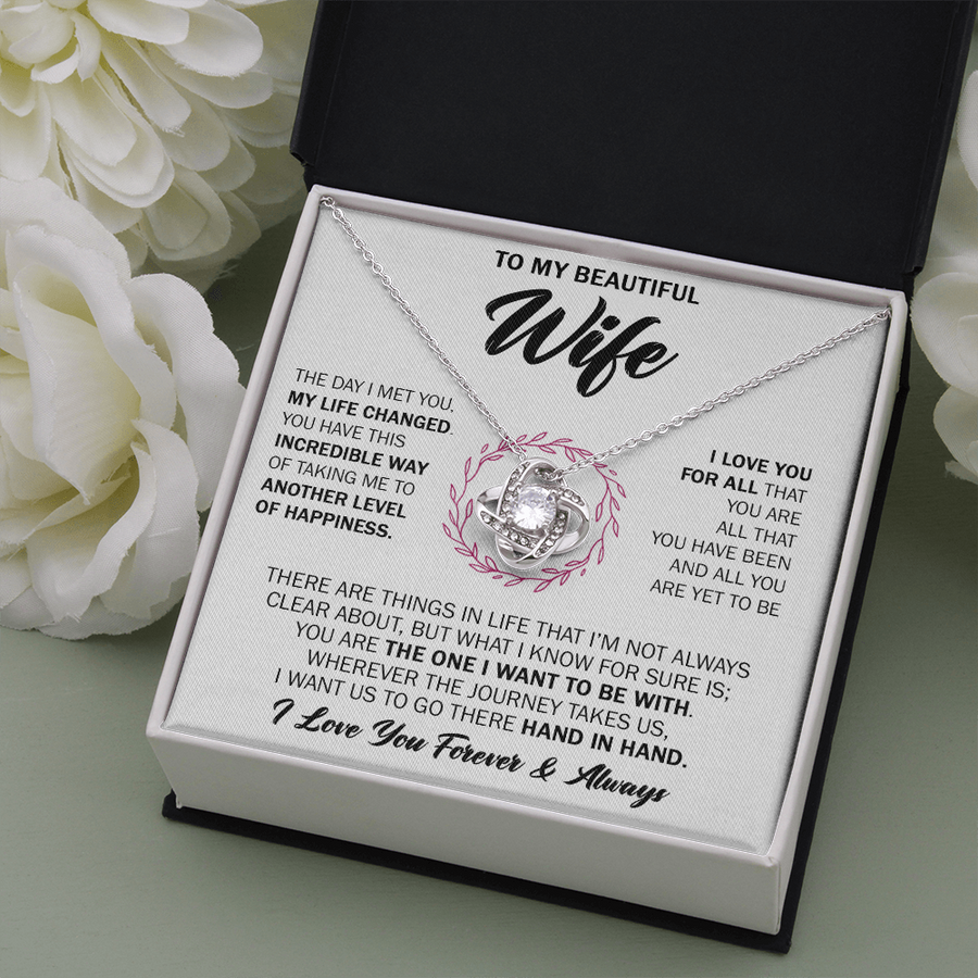Gift For Wife - Level - Love Knot Necklace