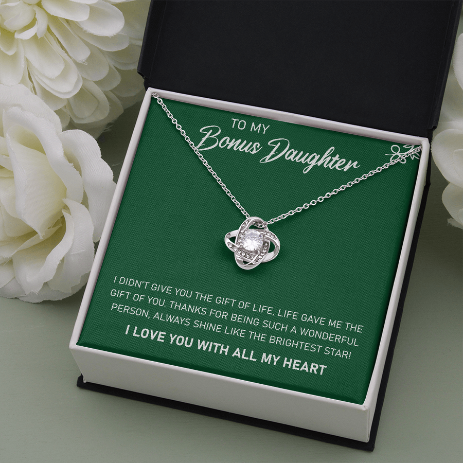 To My Bonus Daughter - Green Necklace
