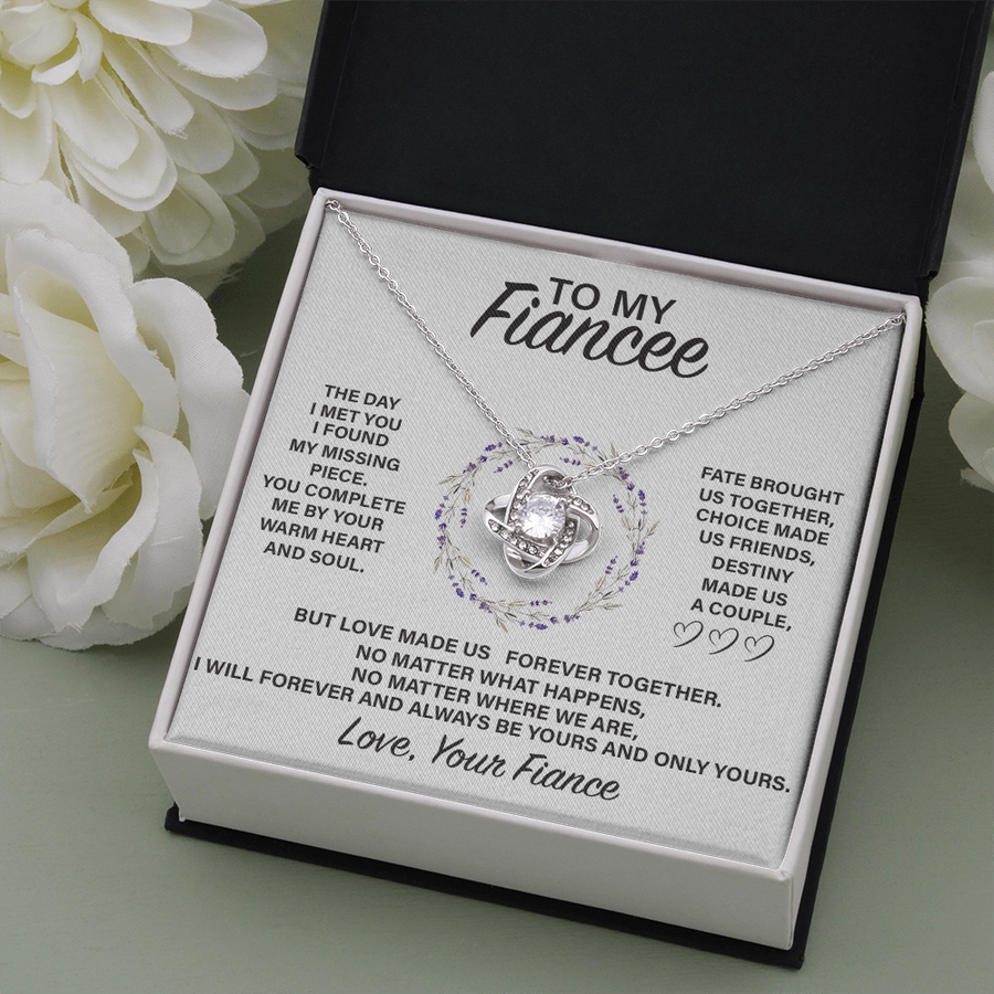 (FE001A) Love Knot Necklace // GIFT FOR FIANCEE