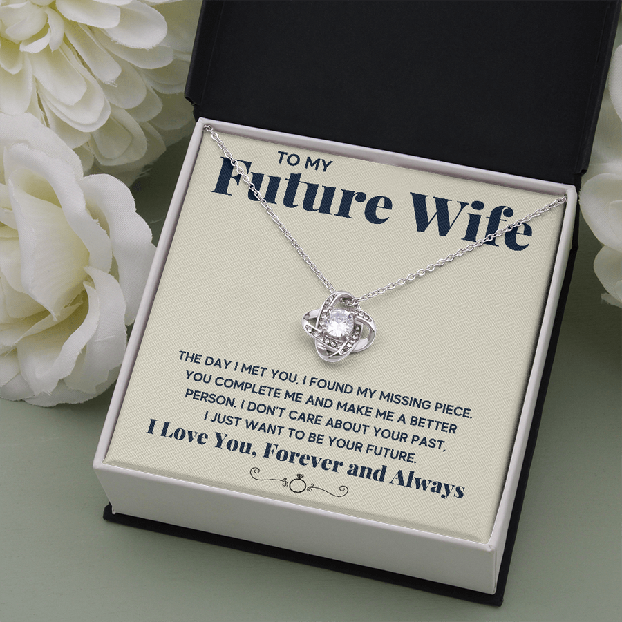 TO MY FUTURE WIFE LOVE KNOT NECKLACE GIFT SET