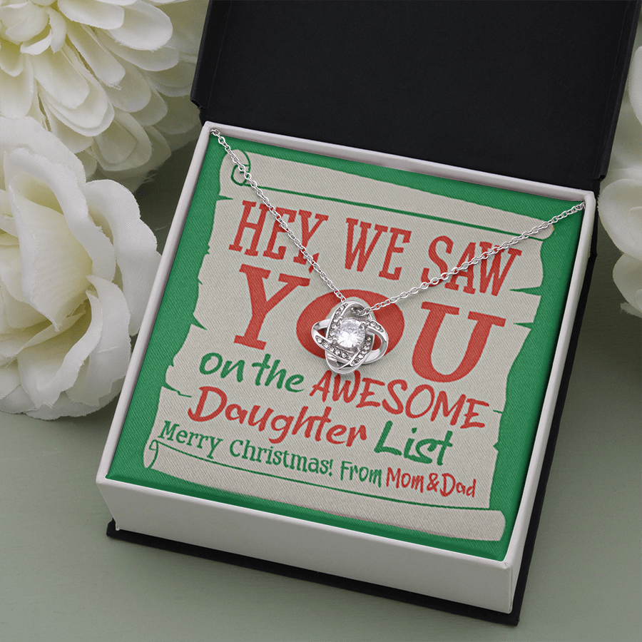 We Saw You On The Awesome Daughter List Necklace