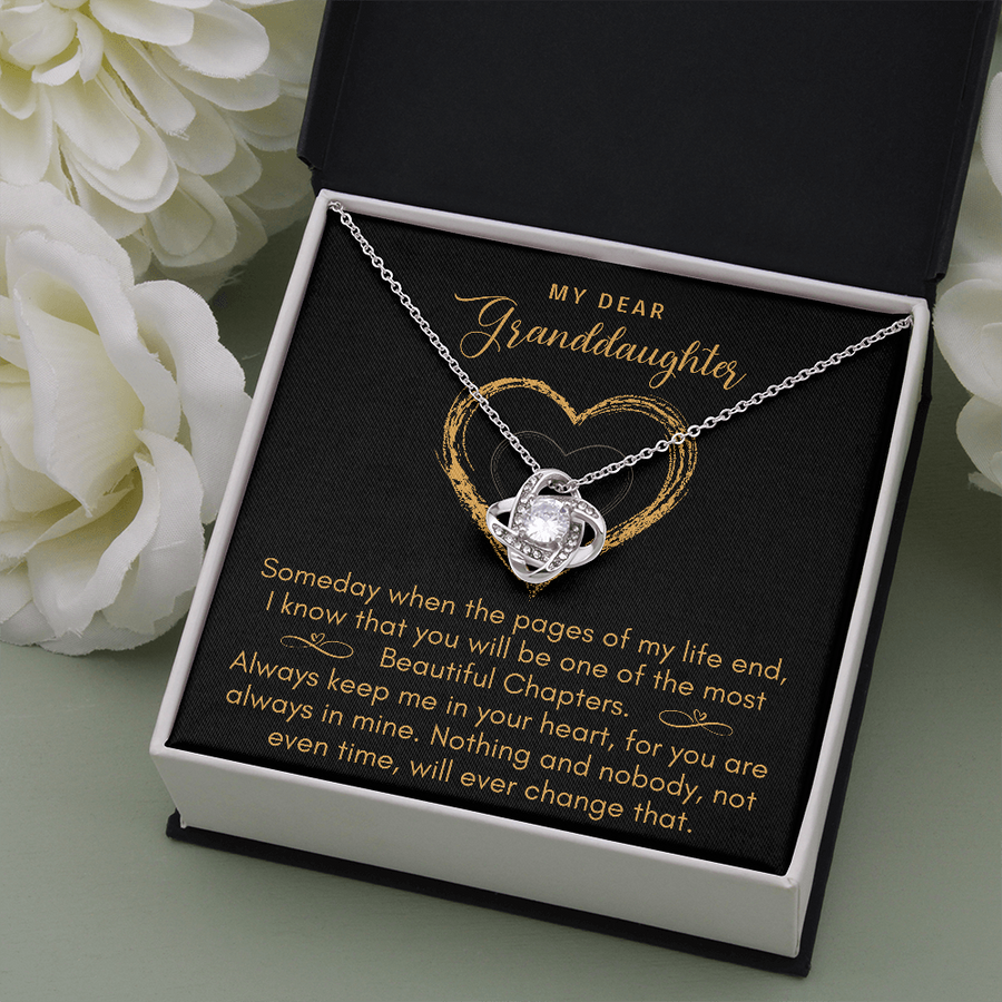 Love Knot, to My Granddaughter Gift From Grandmother, Grandma and Granddaughter Necklace, Granddaughter Christmas Gift, Granddaughter - Granddaughter Gifts, Granddaughter Necklace, Granddaughter Jewelry