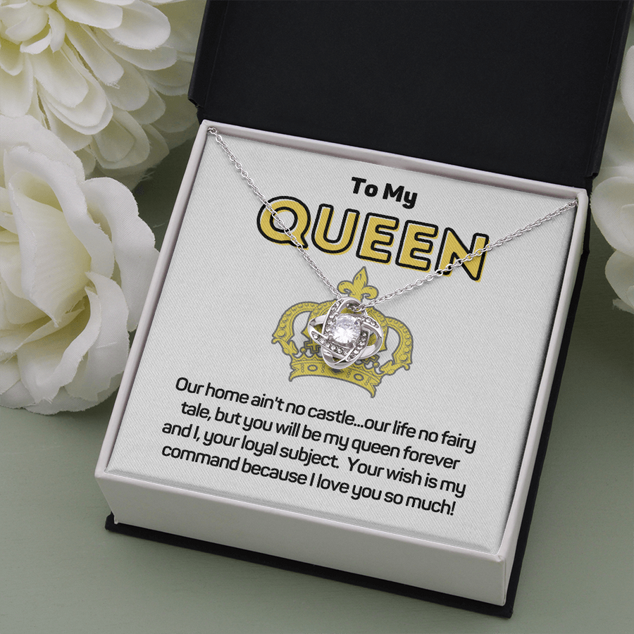 To My Queen Necklace Gift for Wife from Husband