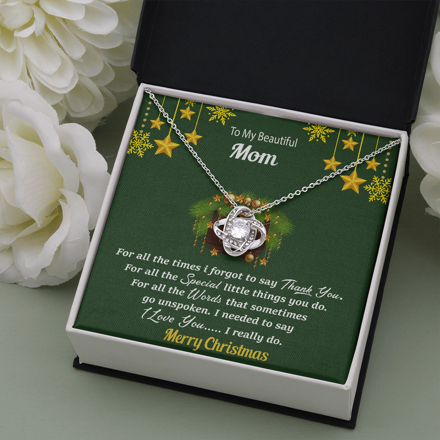 merry xmas mom Necklace