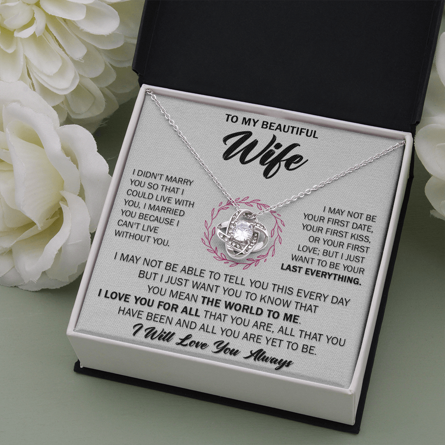 Gift For Wife - First Date - Love Knot Necklace