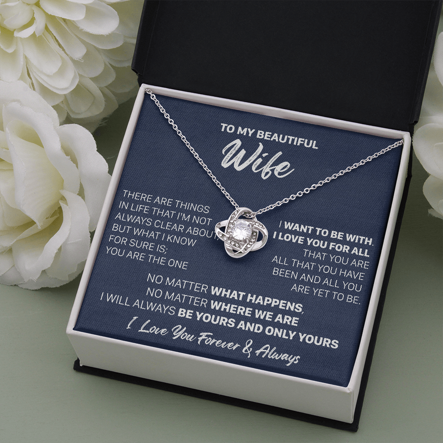 Gift For Wife - The One - Love Knot Necklace