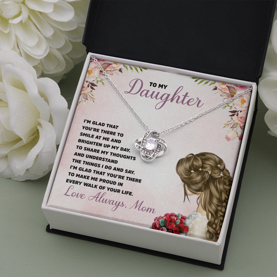 Mom to Daughter - Love Knot Necklace Gift