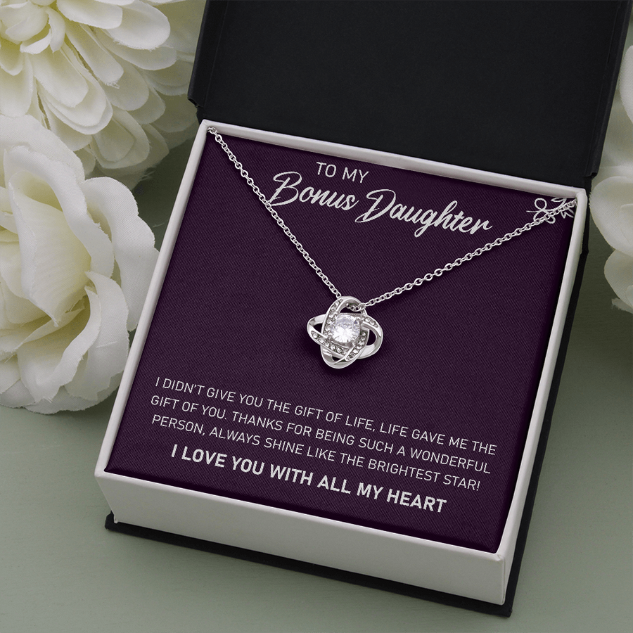 To My Bonus Daughter - Purple Necklace