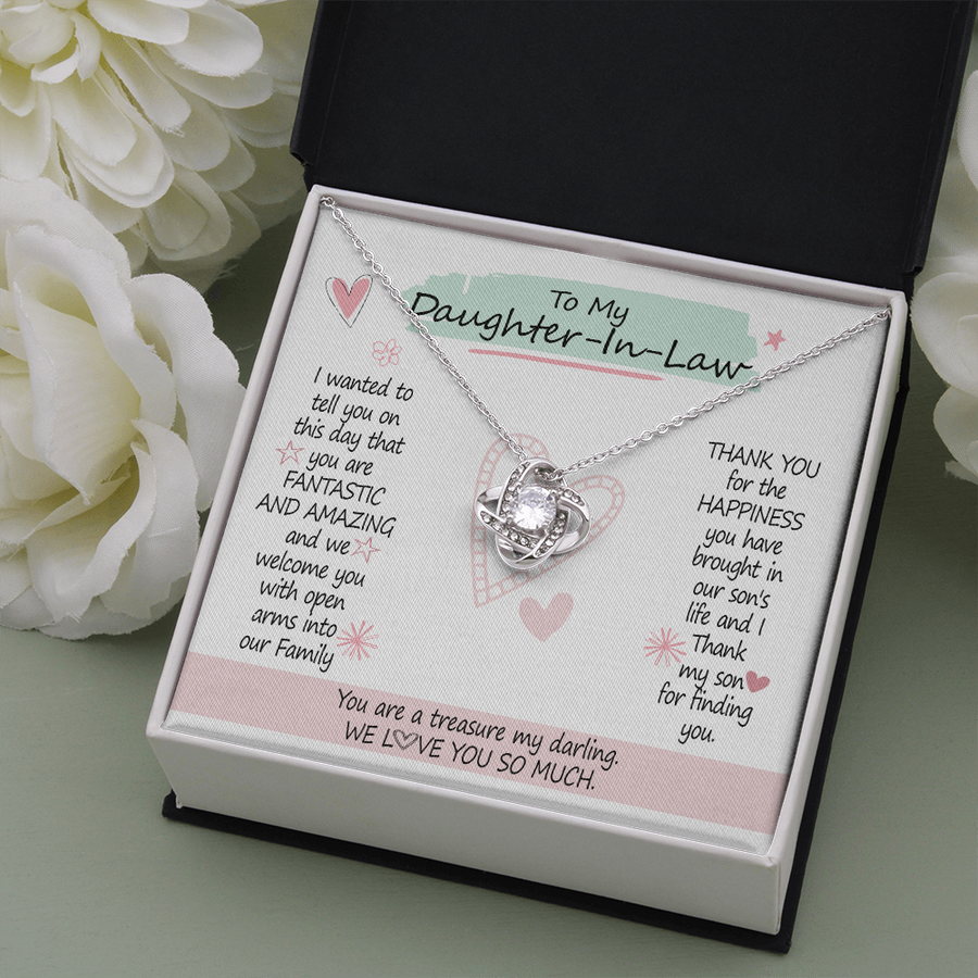 "A Gift For Daughter In Law" Love Knot Necklace - You Are A Treasure