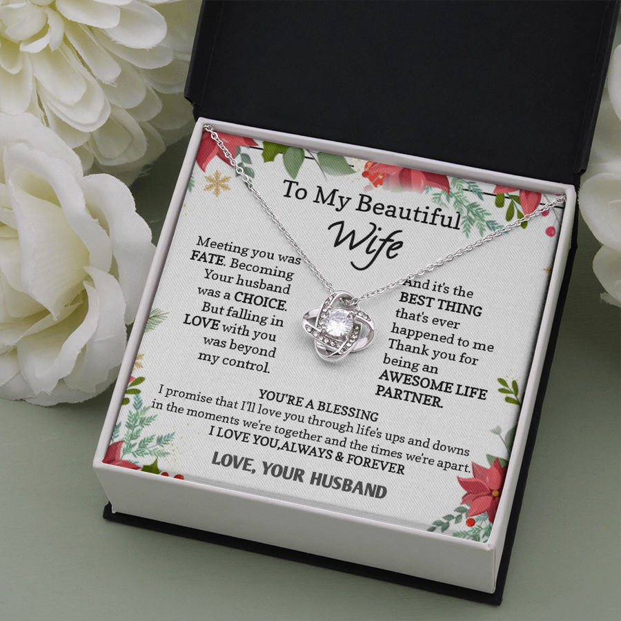 Wife Love Knot Necklace (Premium)