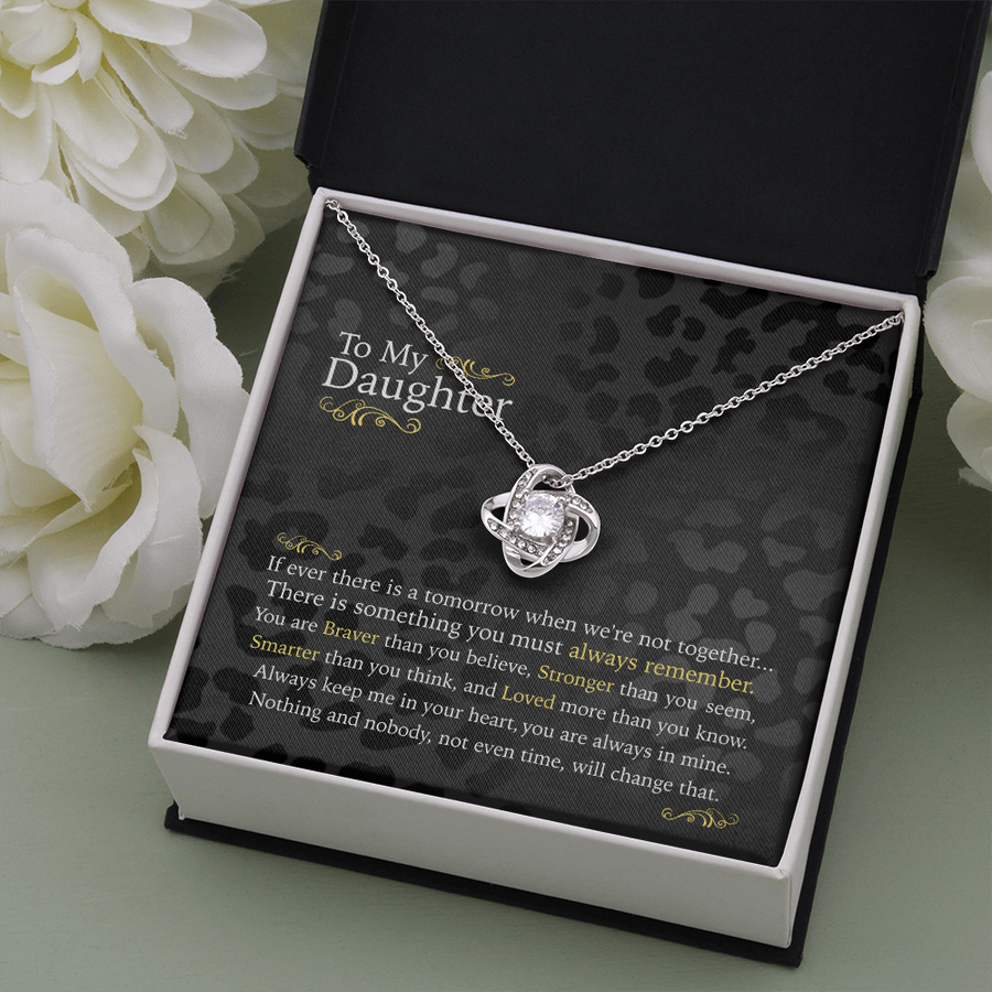 To My Daughter Necklace With Message Card, Sentimental Gift for Daughter, Love From Mom - Gift for Daughter From Mom, Daughter Mother Necklace, Daughter Gift From Mom, to My Daughter, Daughters Birthday, Unique, Grown Up Daughter