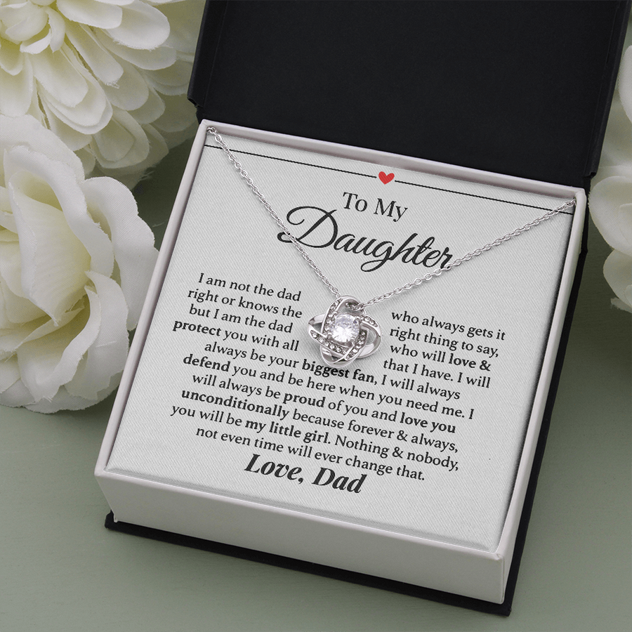 Daughter Love & Protection Love Knot Necklace