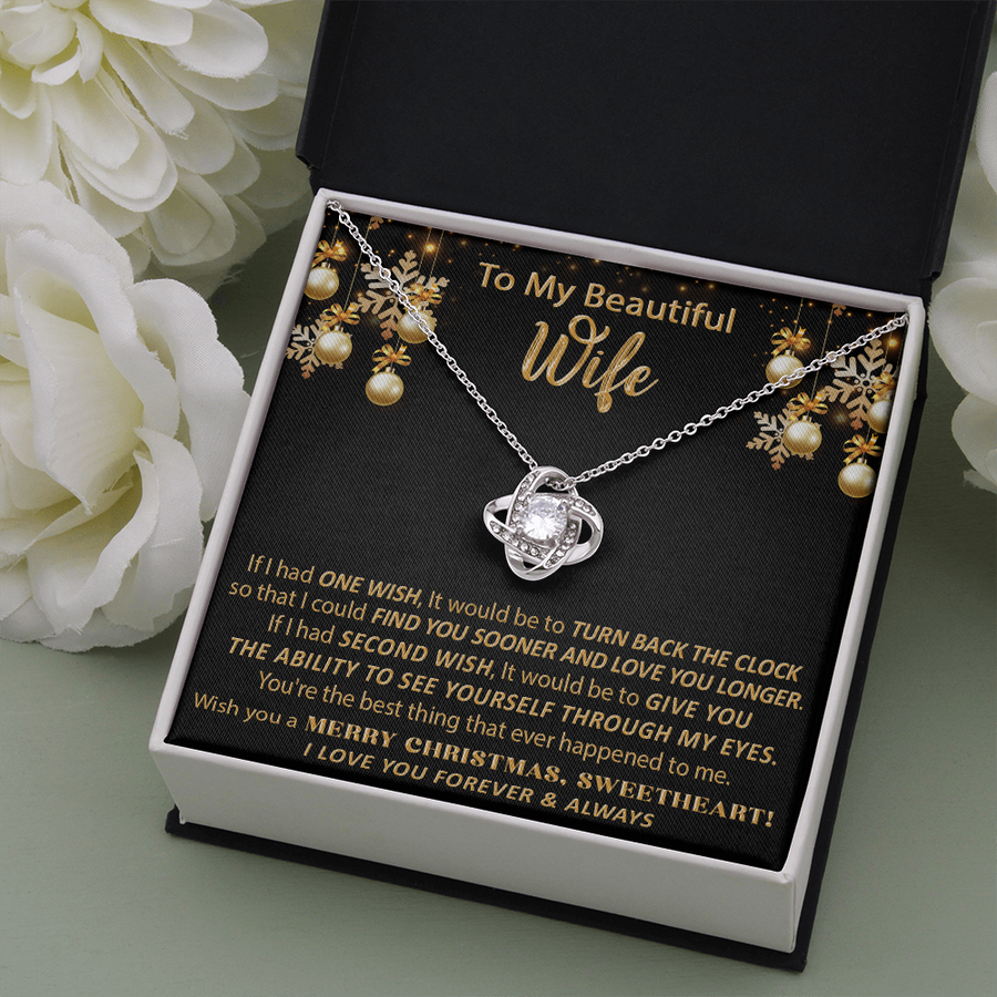 Gift For Wife Christmas - Second Wish - Love Knot Necklace