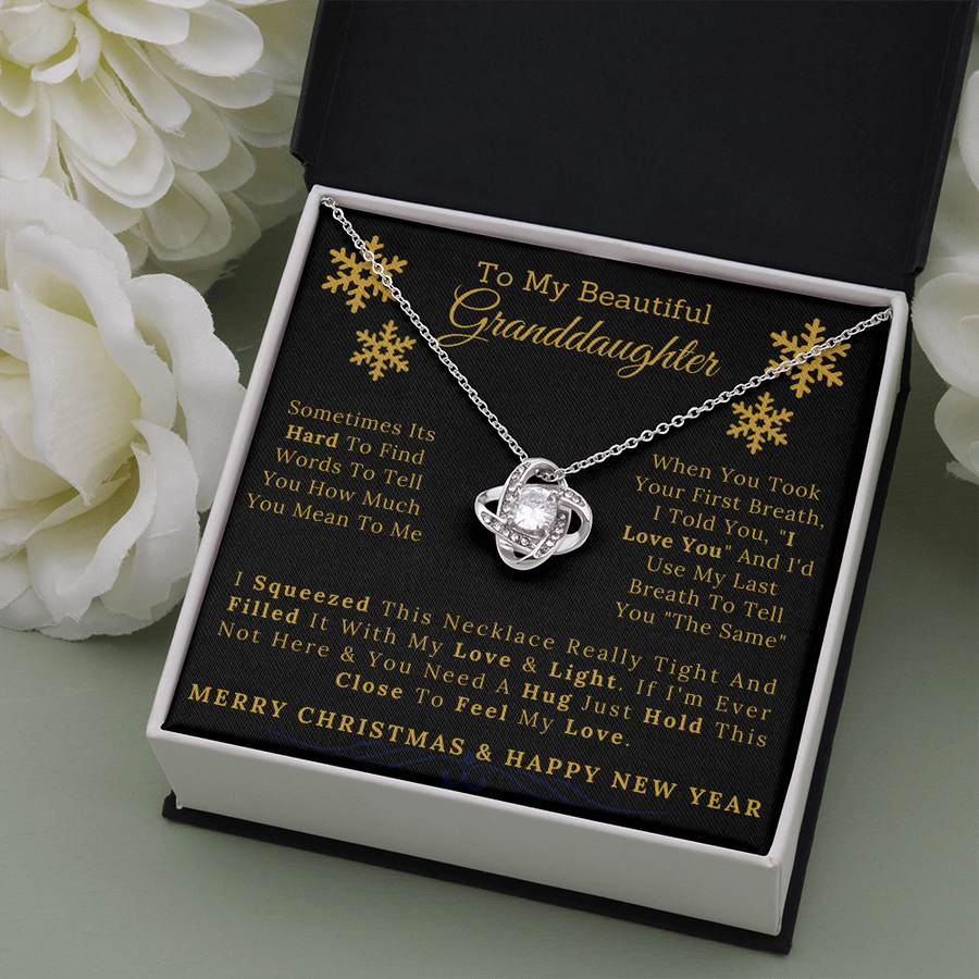 To My Granddaughter | Love Knot Necklace