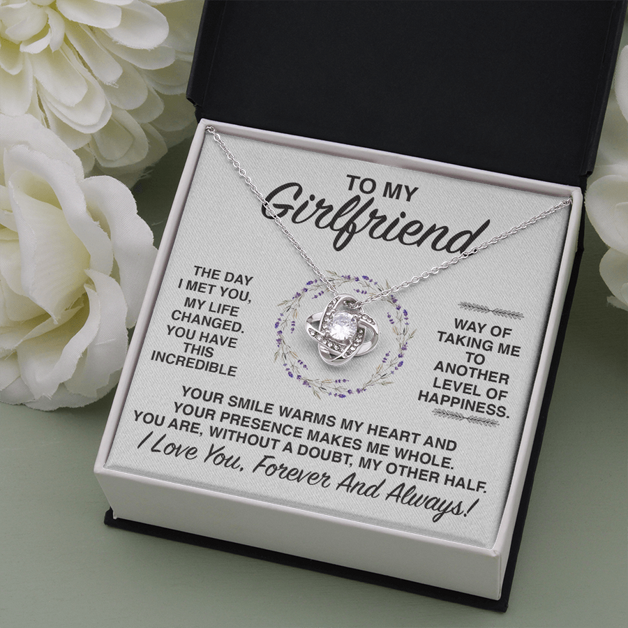 (GF007) Love Knot Necklace // Gift For Girlfriend