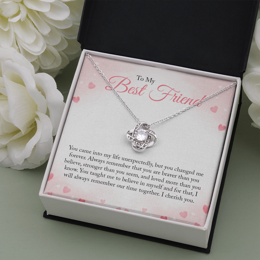 To My Best Friend - Love Knot Necklace