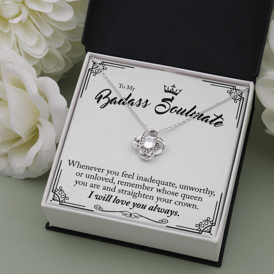 (Almost Gone) To My Badass Soulmate - Straighten Your Crown Necklace