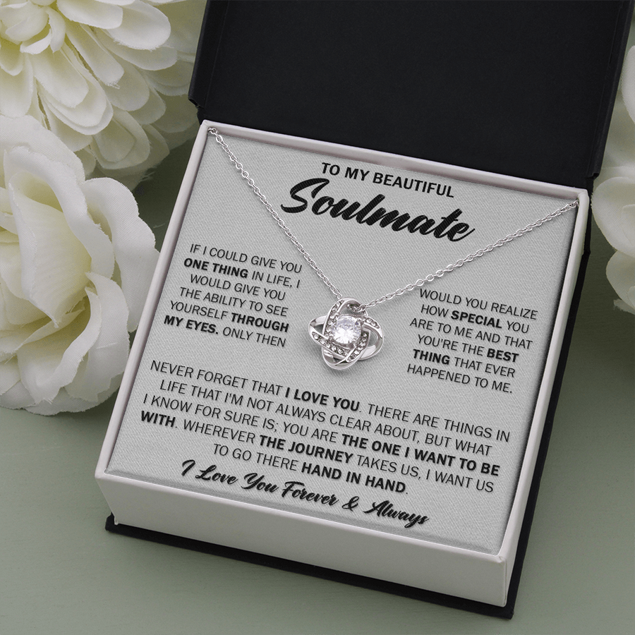 Gift For Soulmate - Forget - Love Knot Necklace