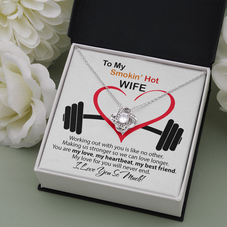 To My Smokin' Hot Wife Necklace