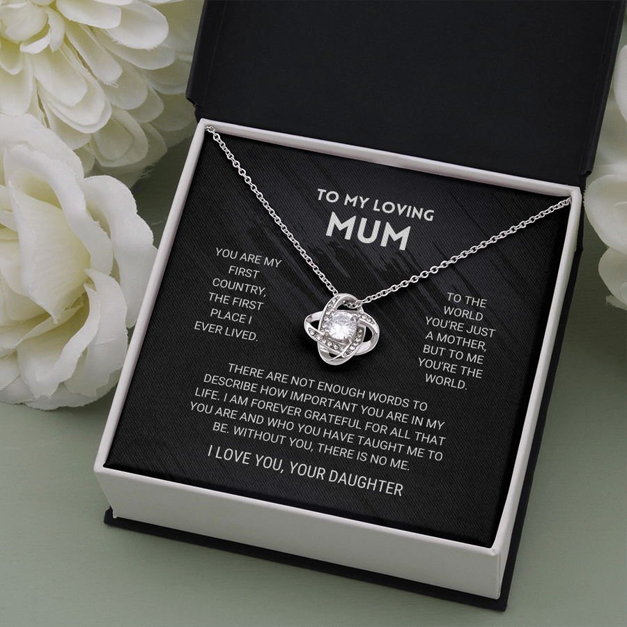 Mum - You're The World - Necklace From Daughter