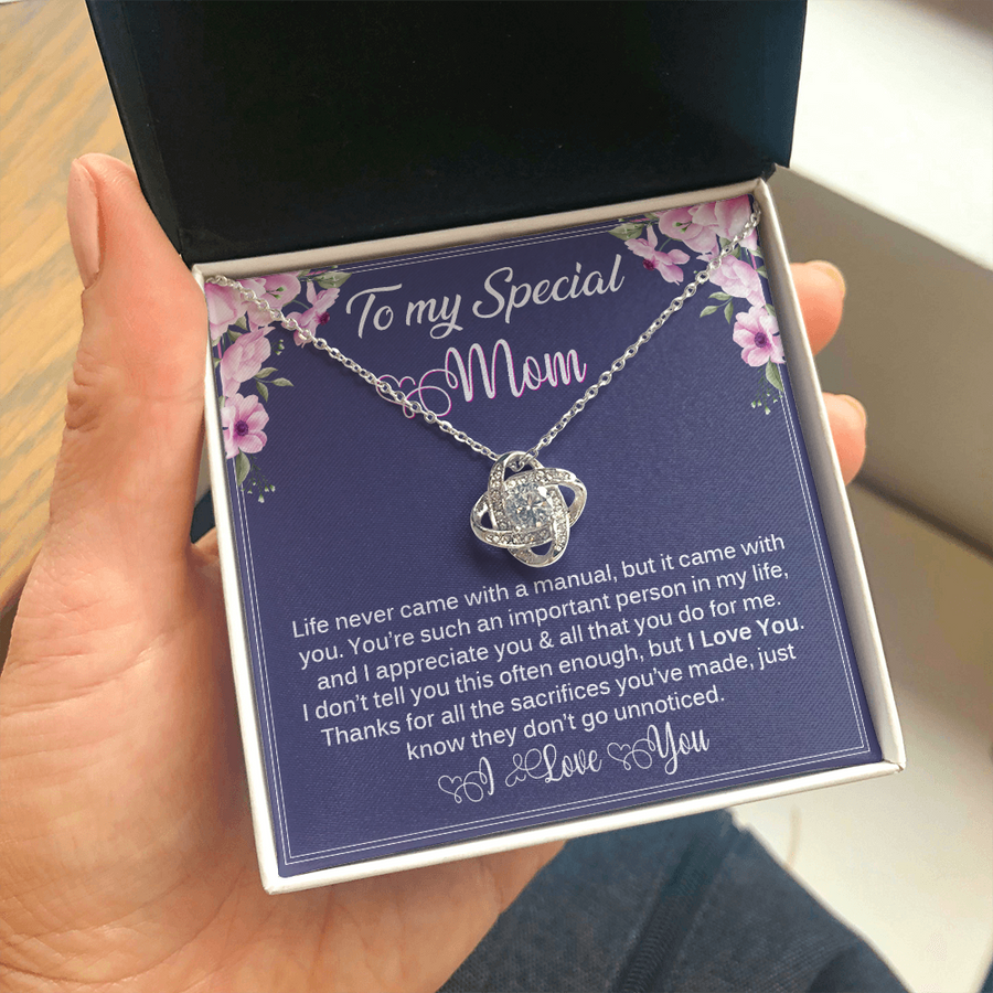 Love Knot Necklace for Special Mom