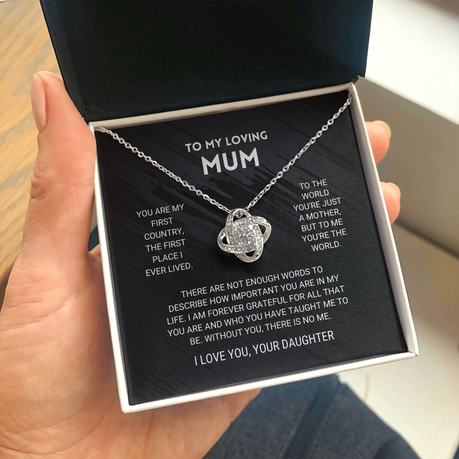 Mum - You're The World - Necklace From Daughter