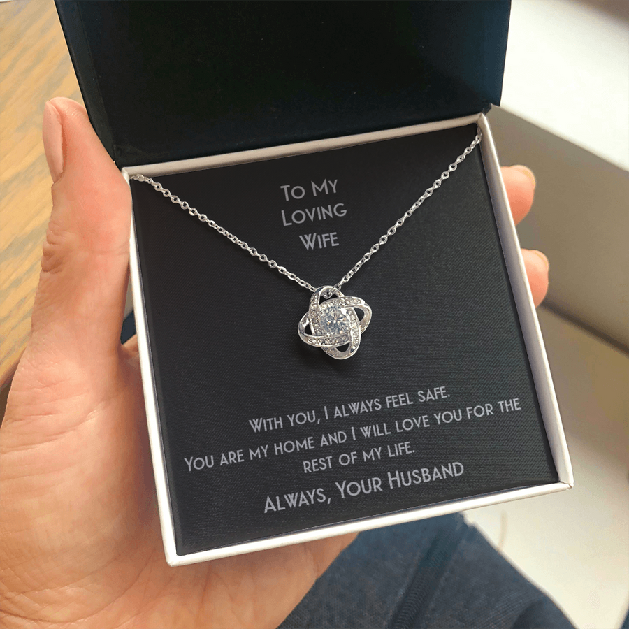 Love Knot For Your Loving Wife Who You Love For The Rest Of Your Life Necklace